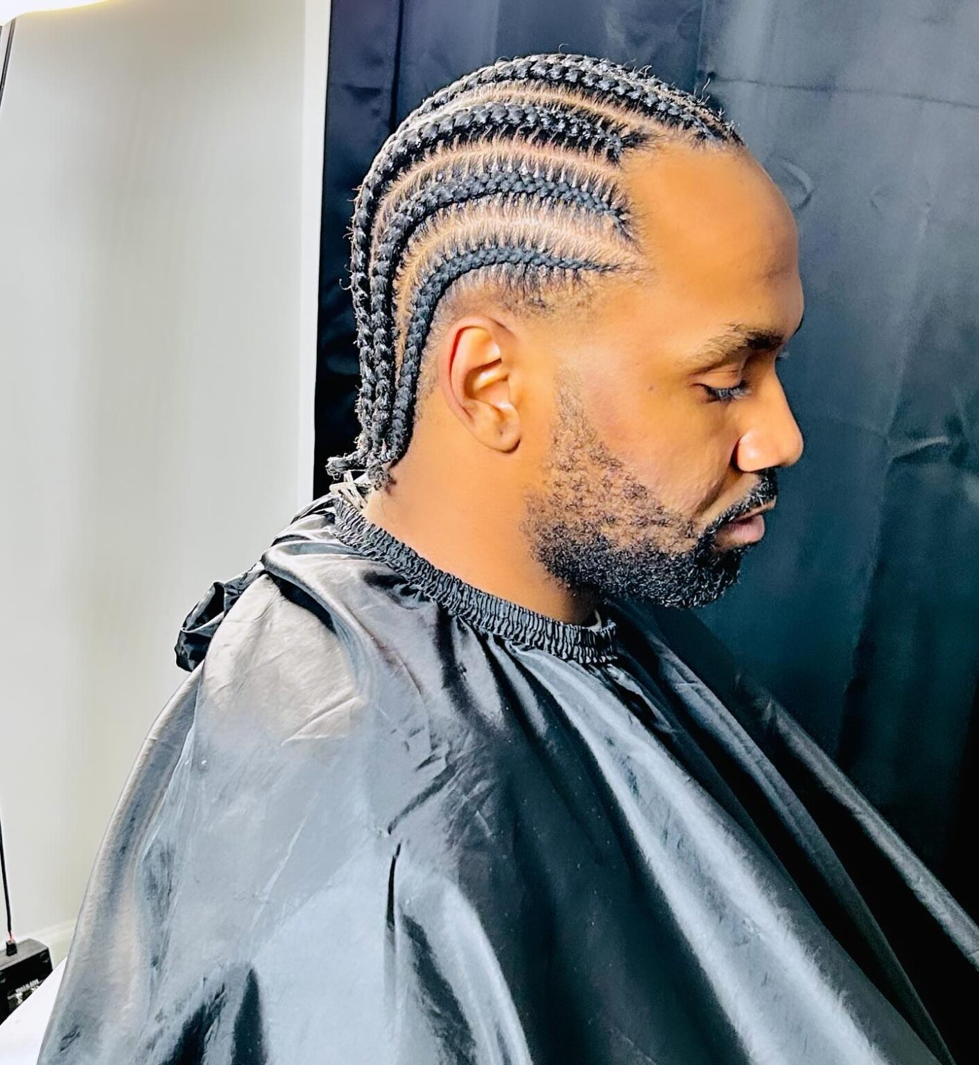 Men’s medium cornrows